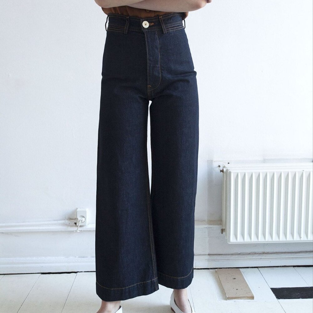 EUC Jesse Kamm Sailor Jeans in Dark American Denim, Sz 10